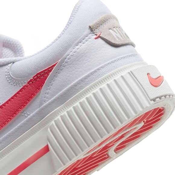 NWT Nike Women's Platform Track Shoes White Coral 102 Size 6.5 US - Picture 4 of 7